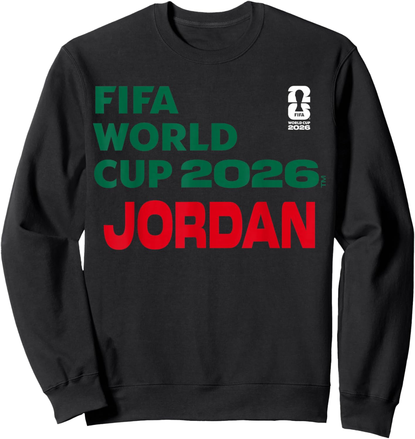 FIFA World CUP26 Jordan Block Letters Sweatshirt - Sweatshirt | Black