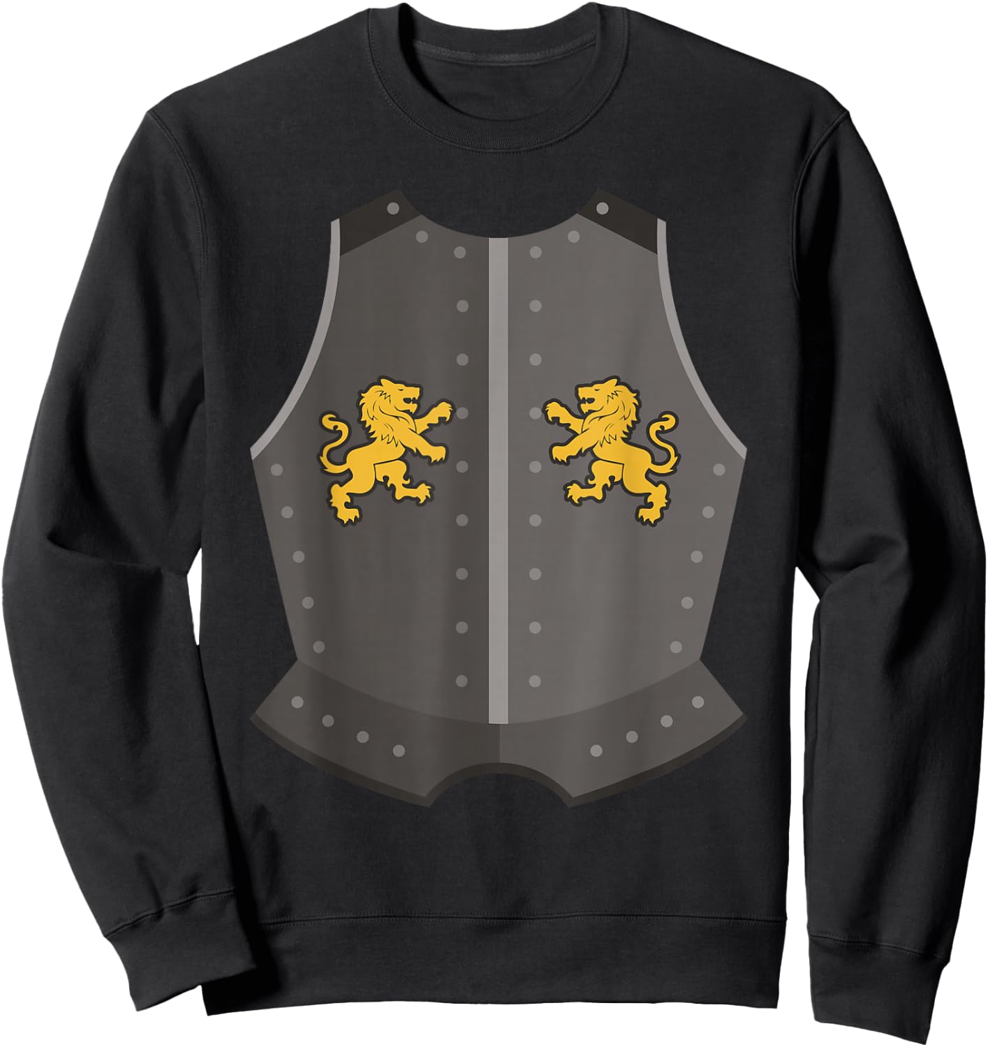 Medieval Knight Costume Funny Halloween Armor Shirt Sweatshirt - Sweatshirt | Black