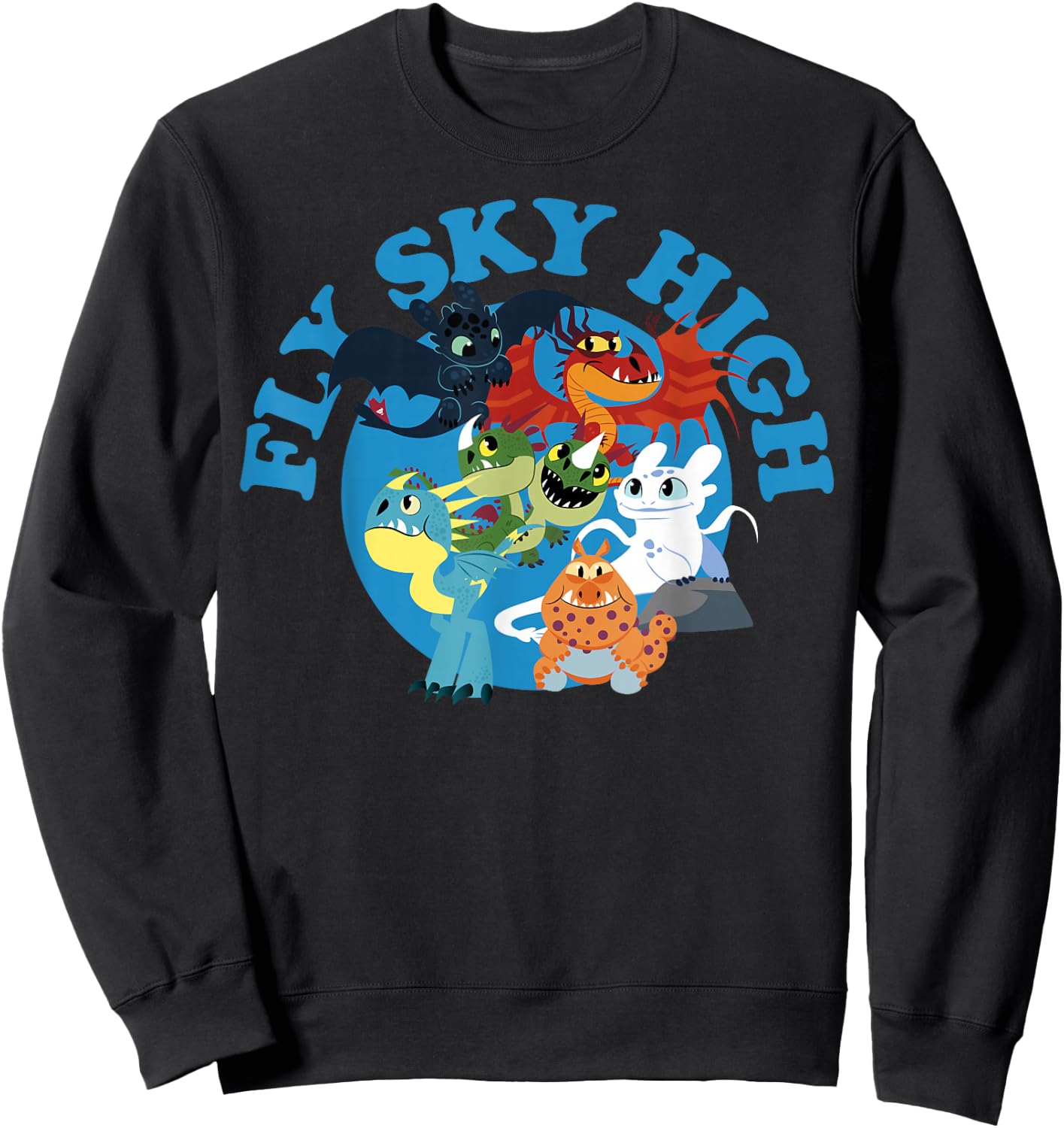 How to Train Your Dragon 3 Hidden World Sky High Sweatshirt - Sweatshirt | Black