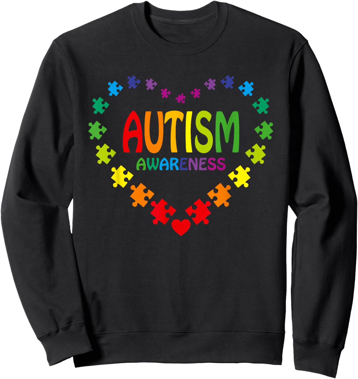 World Autism Awareness 2 April 2026 Autism Cute Autistic Sweatshirt - Sweatshirt | Black