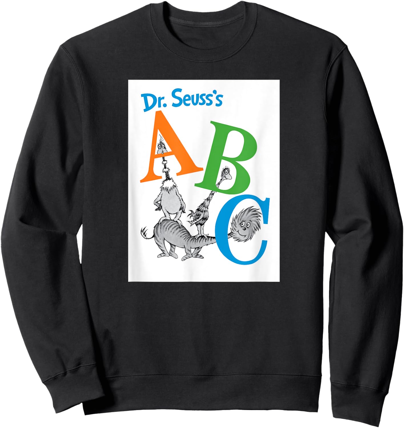 Dr. Seuss ABC Book Cover Sweatshirt - Sweatshirt | Black