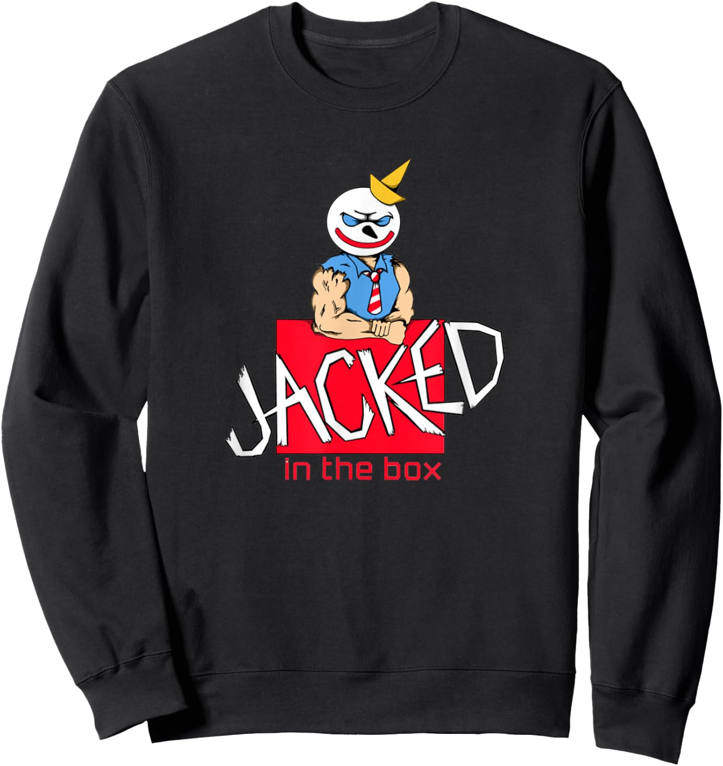 Jacked in The Box Sweatshirt - Sweatshirt | Black