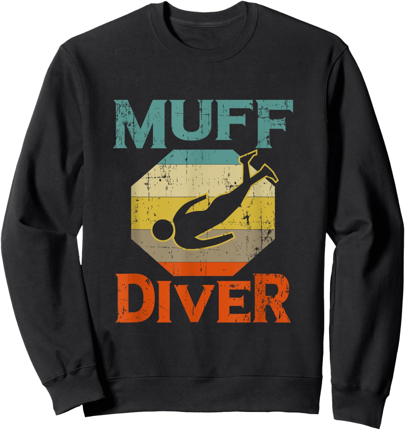 Funny Muff Diver Diving Instructor Gift Scuba Diver Sweatshirt - Sweatshirt | Black
