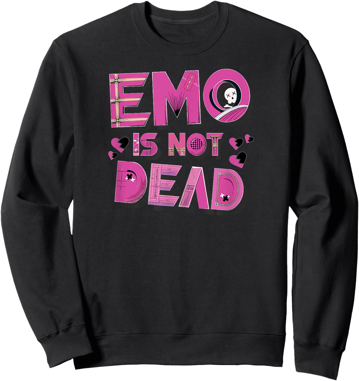 Emo Night Is Not Dead Sweatshirt - Sweatshirt | Black
