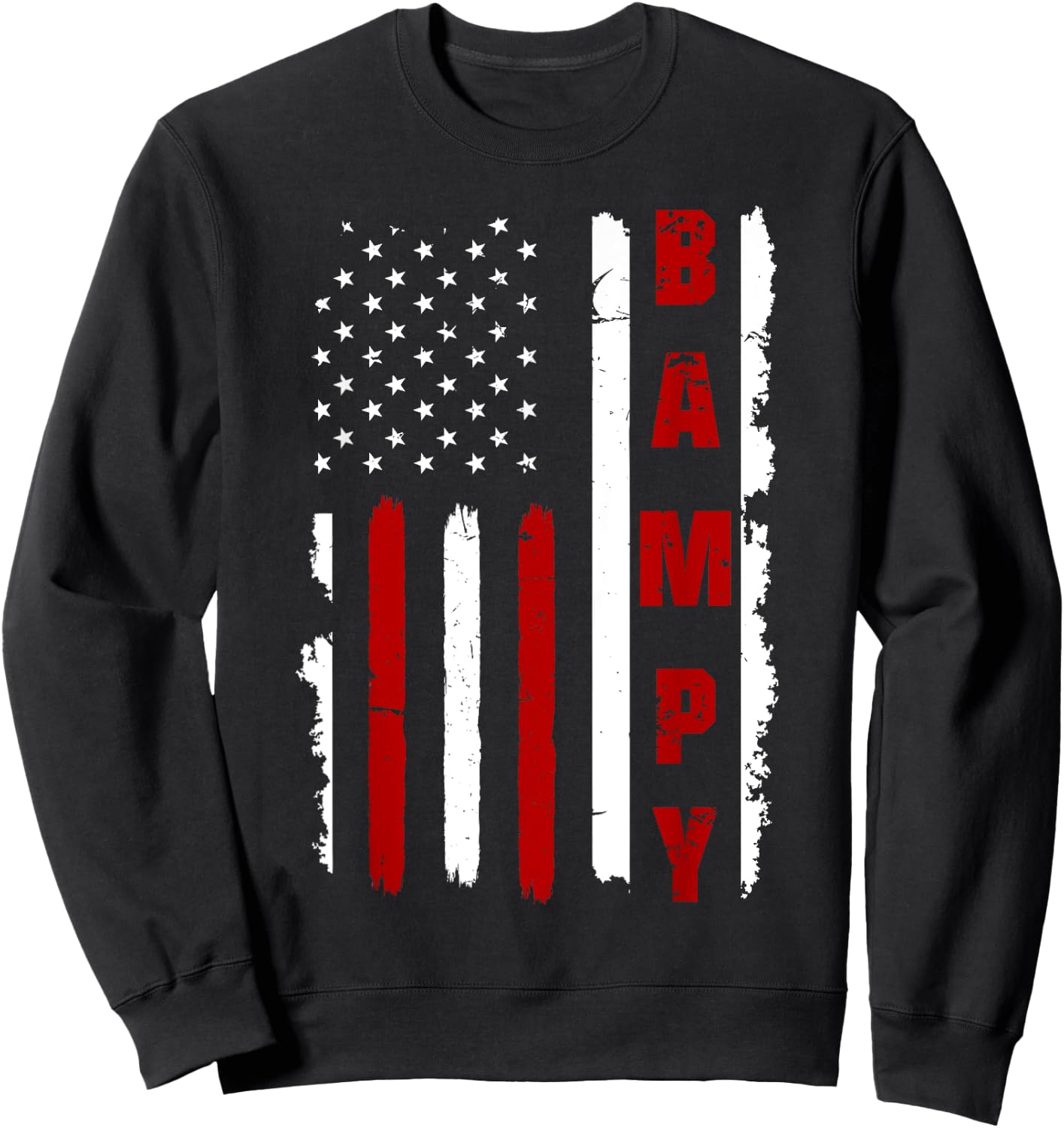 Cool American Flag, Father's day Shirt for Bampy Sweatshirt - Sweatshirt | Black