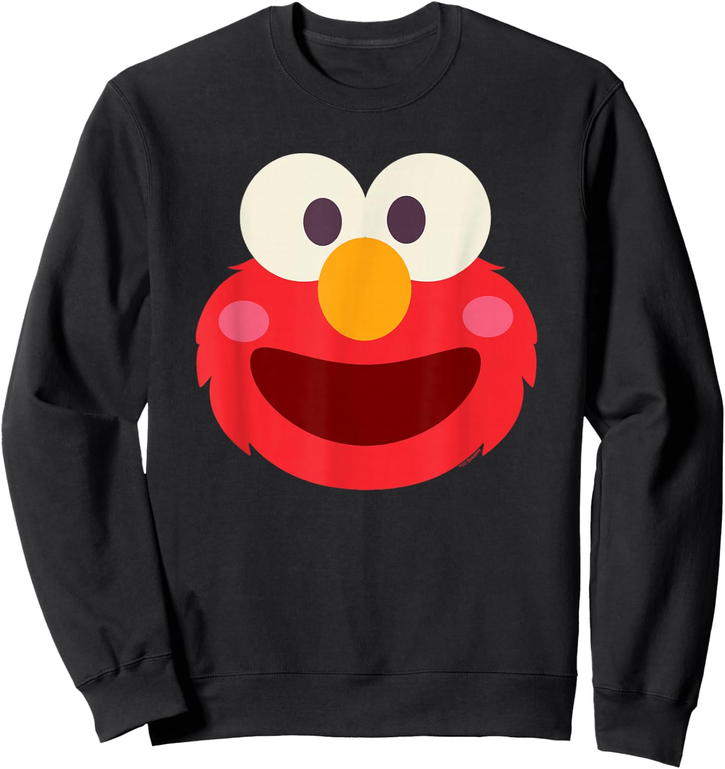 Sesame Street Elmo Kawaii Face Halloween Costume Sweatshirt - Sweatshirt | Black