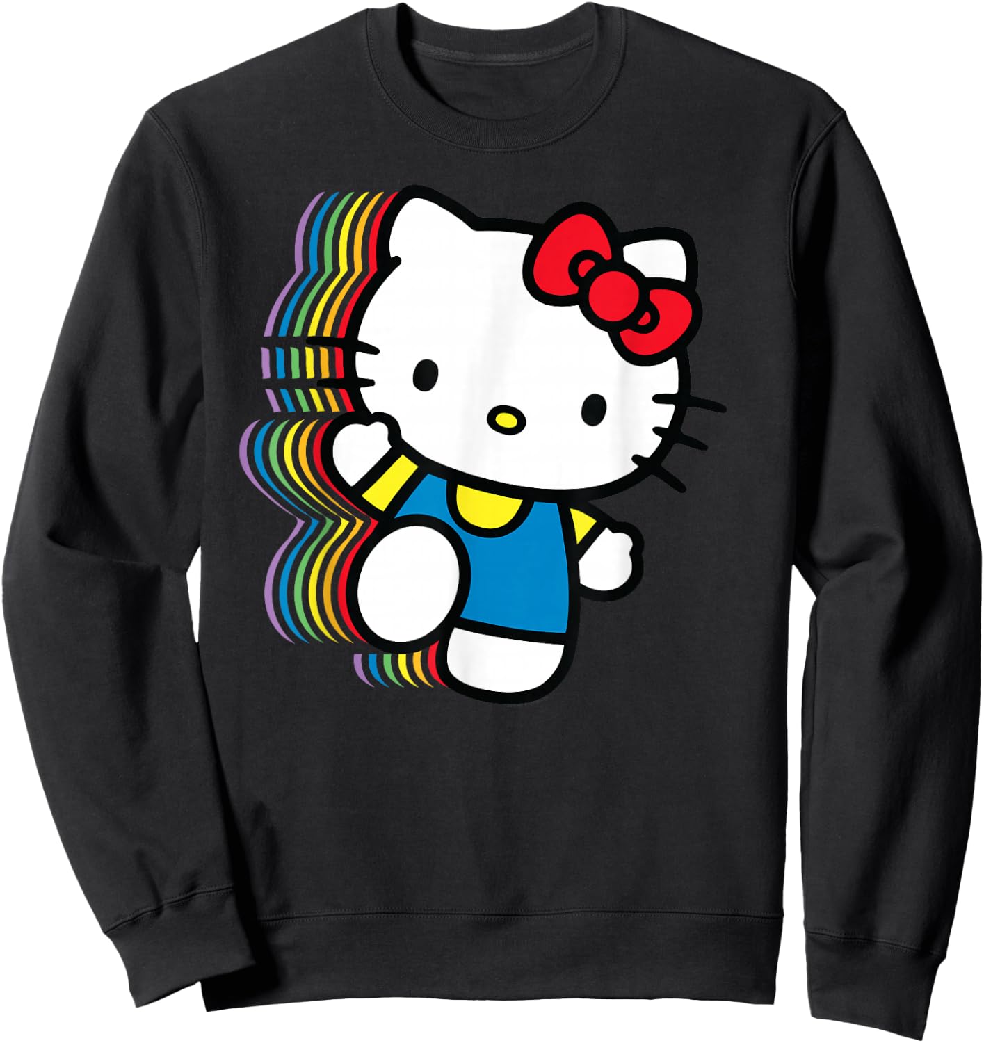 Hello Kitty Rainbow Sweatshirt - Sweatshirt | Black