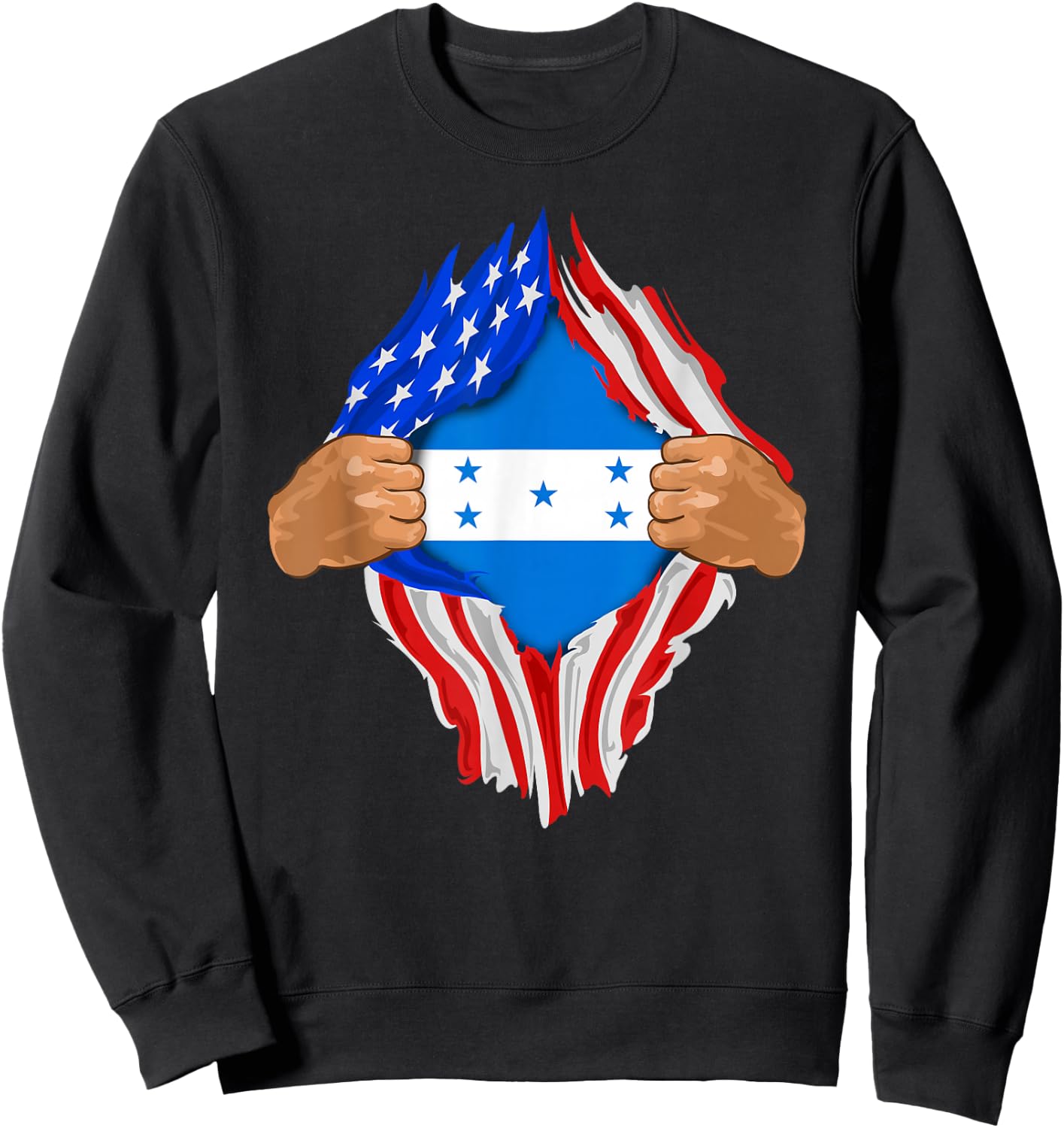 Honduran Blood Inside Me | Honduras Flag Gift Sweatshirt - Sweatshirt | Black