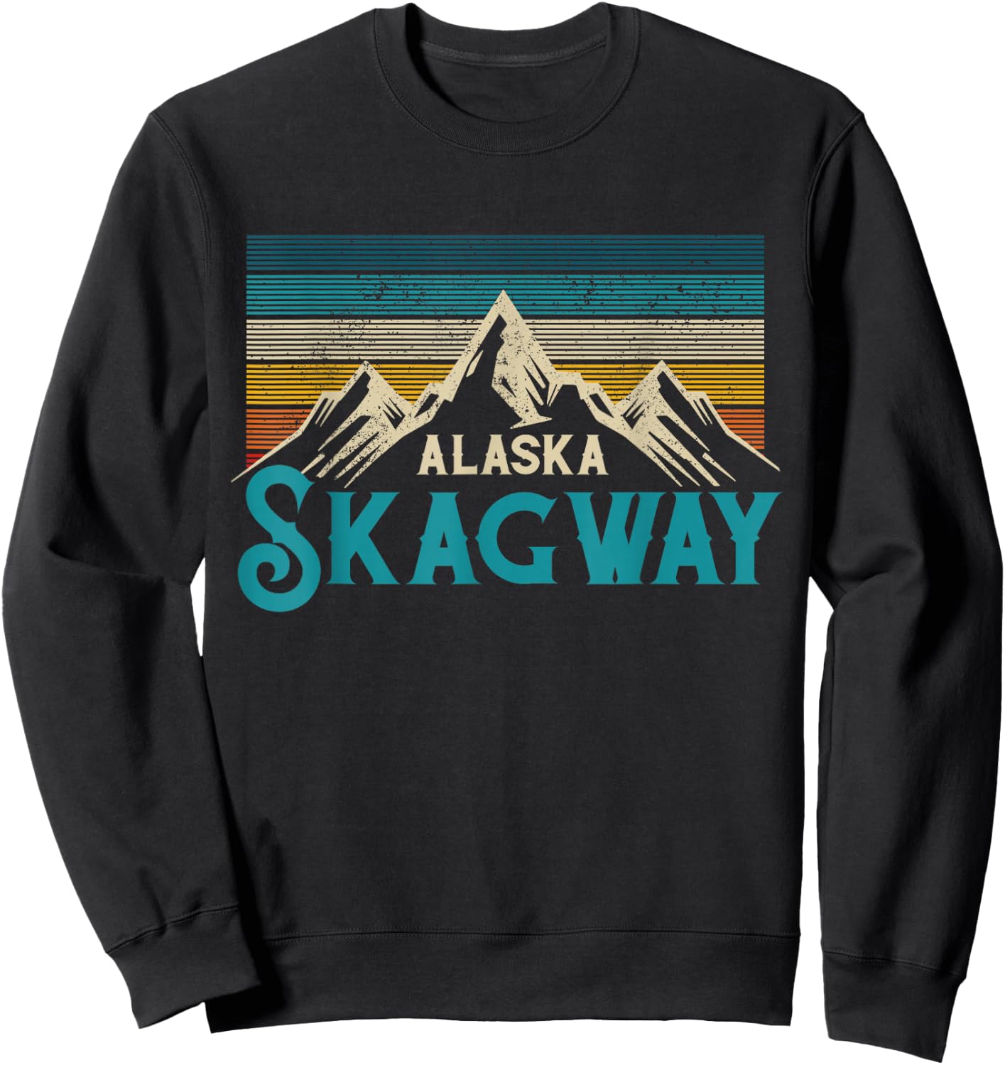 Skagway Alaska Souvenir Sweatshirt - Sweatshirt | Black