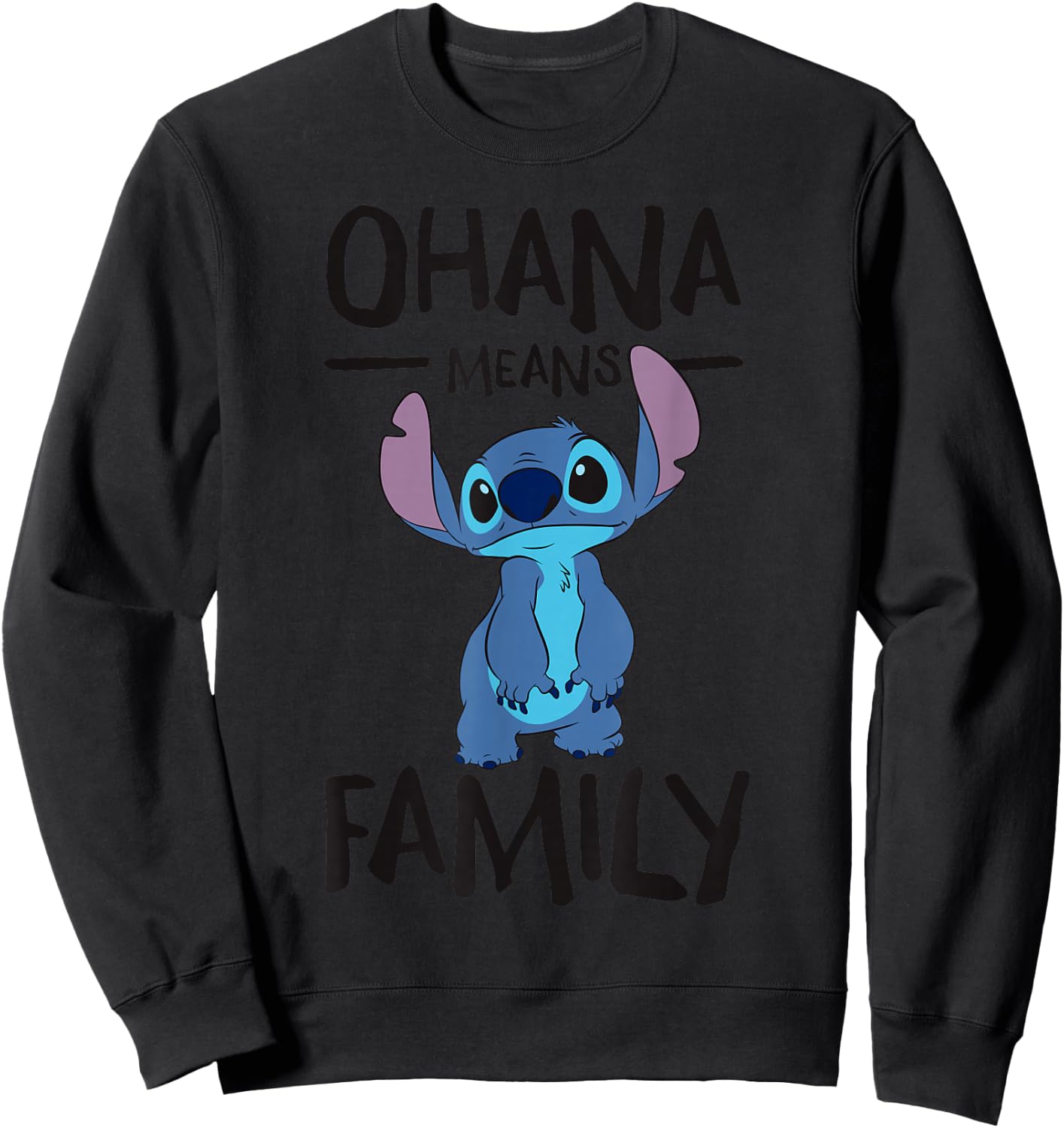 Lilo & Stitch - Ohana Means Family Sweatshirt - Sweatshirt | Black