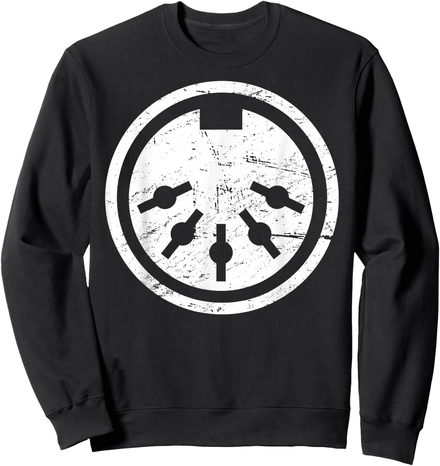 Distressed MIDI Cable Synthesizer Sweatshirt - Sweatshirt | Black