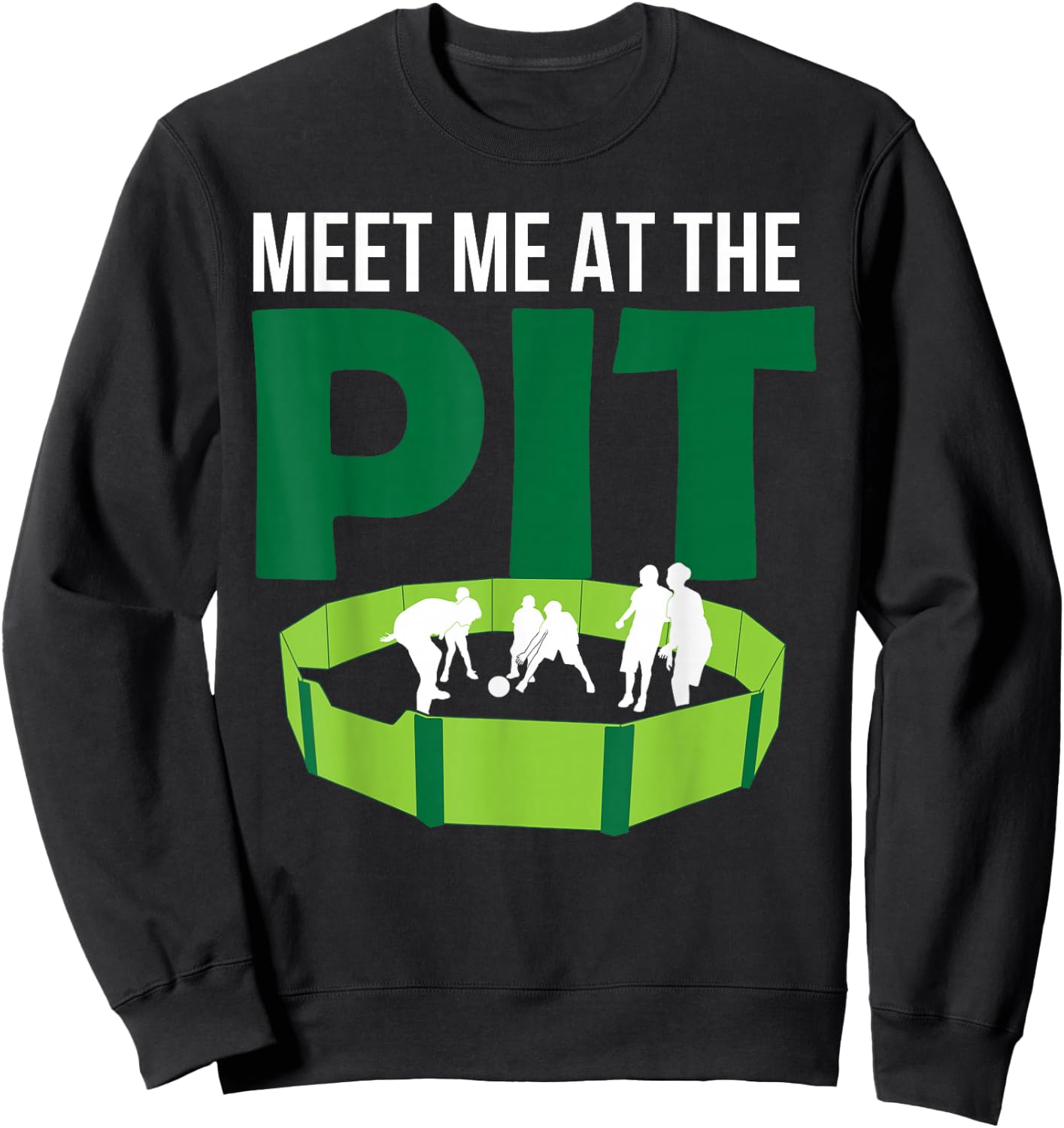 GaGa Ball Meet Me At The Pit Hexagon Octagon Game Lover Gift Sweatshirt - Sweatshirt | Black