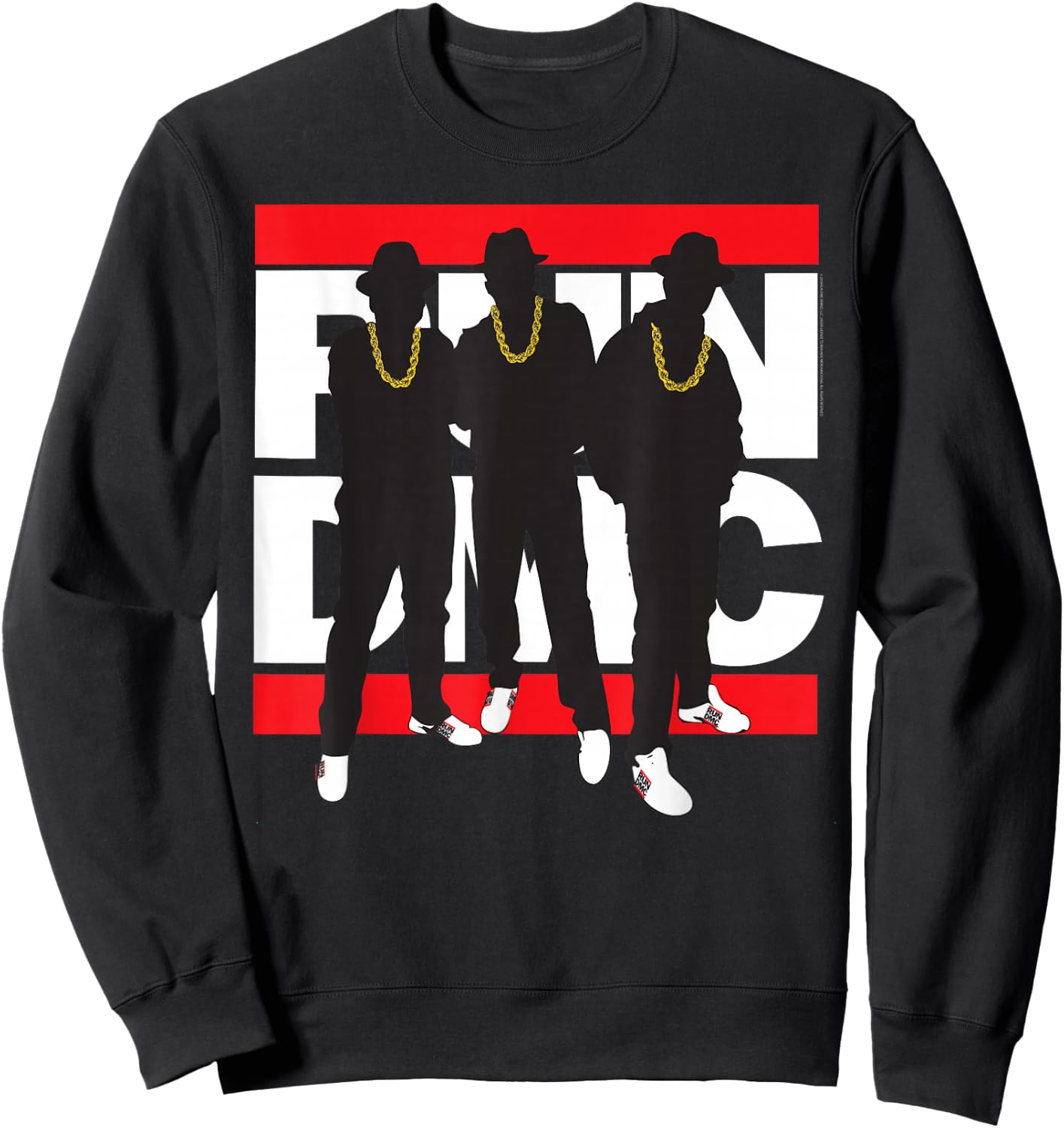 Run DMC Official Silhouette Sweatshirt - Sweatshirt | Black
