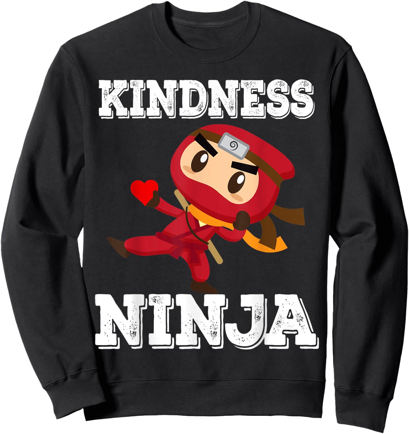 Anti Bullying Kindness Ninja School Teacher Student Sweatshirt - Sweatshirt | Black