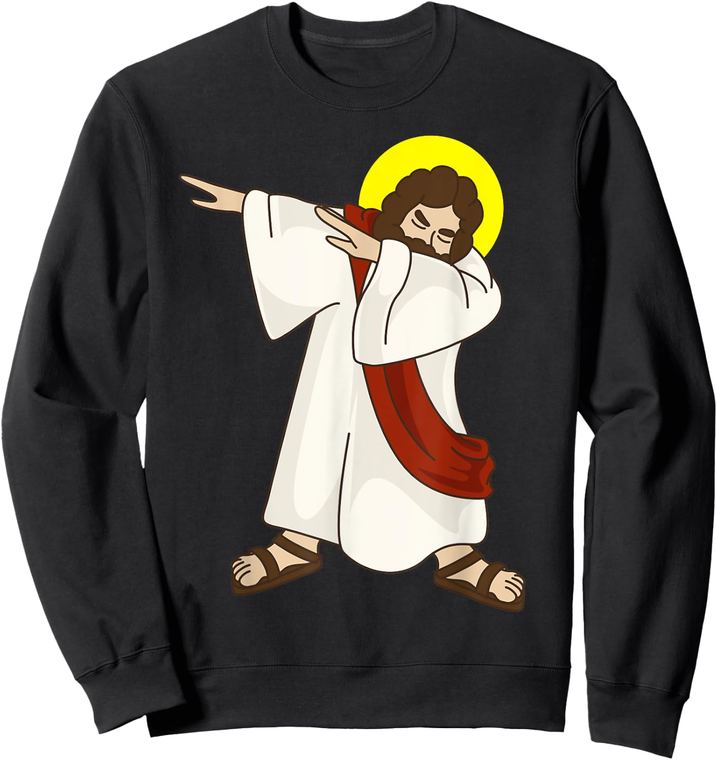 Funny Dabbing Jesus Christ Shirt - Birthday Present For You Sweatshirt - Sweatshirt | Black
