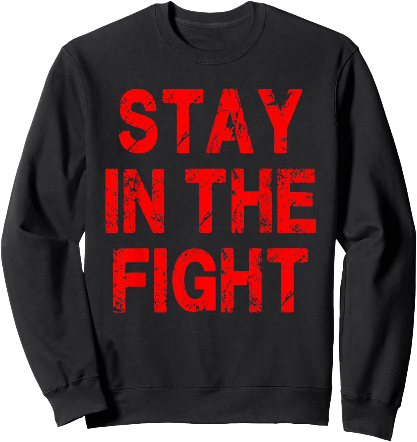 Washington D.C. Baseball Fan Support Stay In The Fight Sweatshirt - Sweatshirt | Black