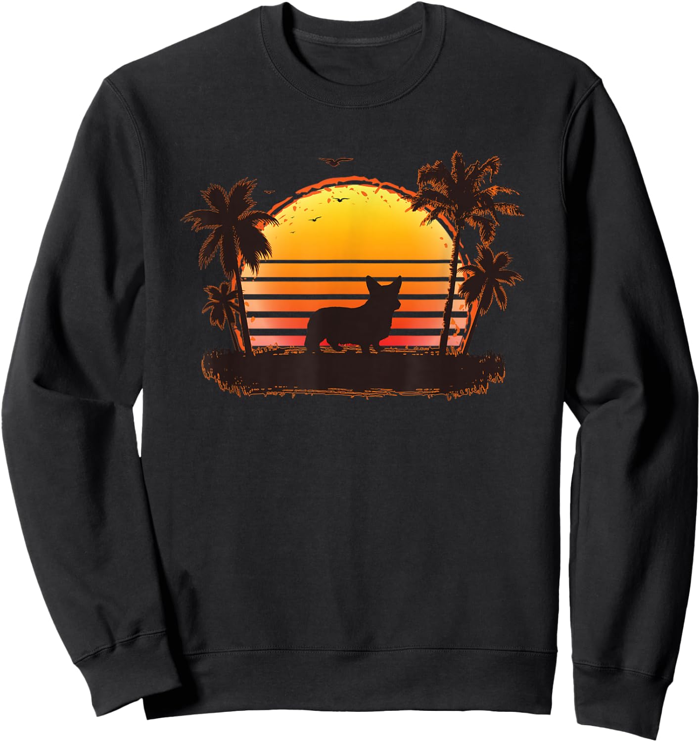 Welsh Corgi Pembroke Welsh Corgi Cardigan Sweatshirt - Sweatshirt | Black