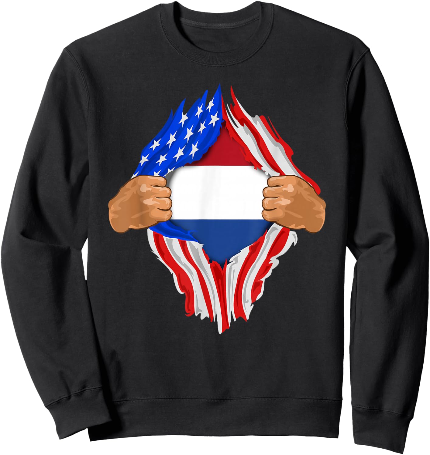 Dutch Blood Inside Me | The Netherlands Flag Gift Sweatshirt - Sweatshirt | Black