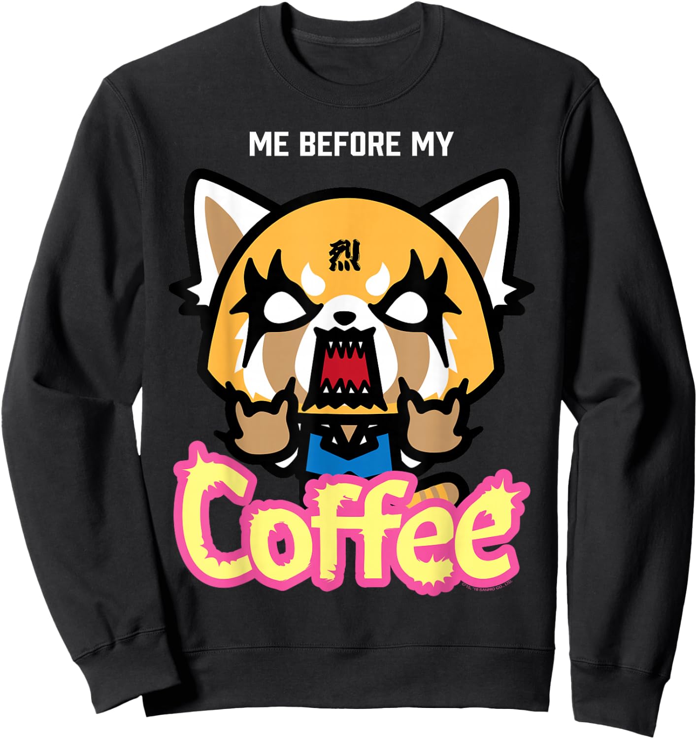 Aggretsuko I Need My Coffee Rage Shirt Sweatshirt - Sweatshirt | Black