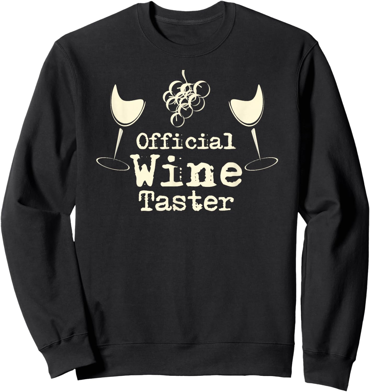 Official Wine Taster | Funny Halloween Costume Party Sweatshirt - Sweatshirt | Black