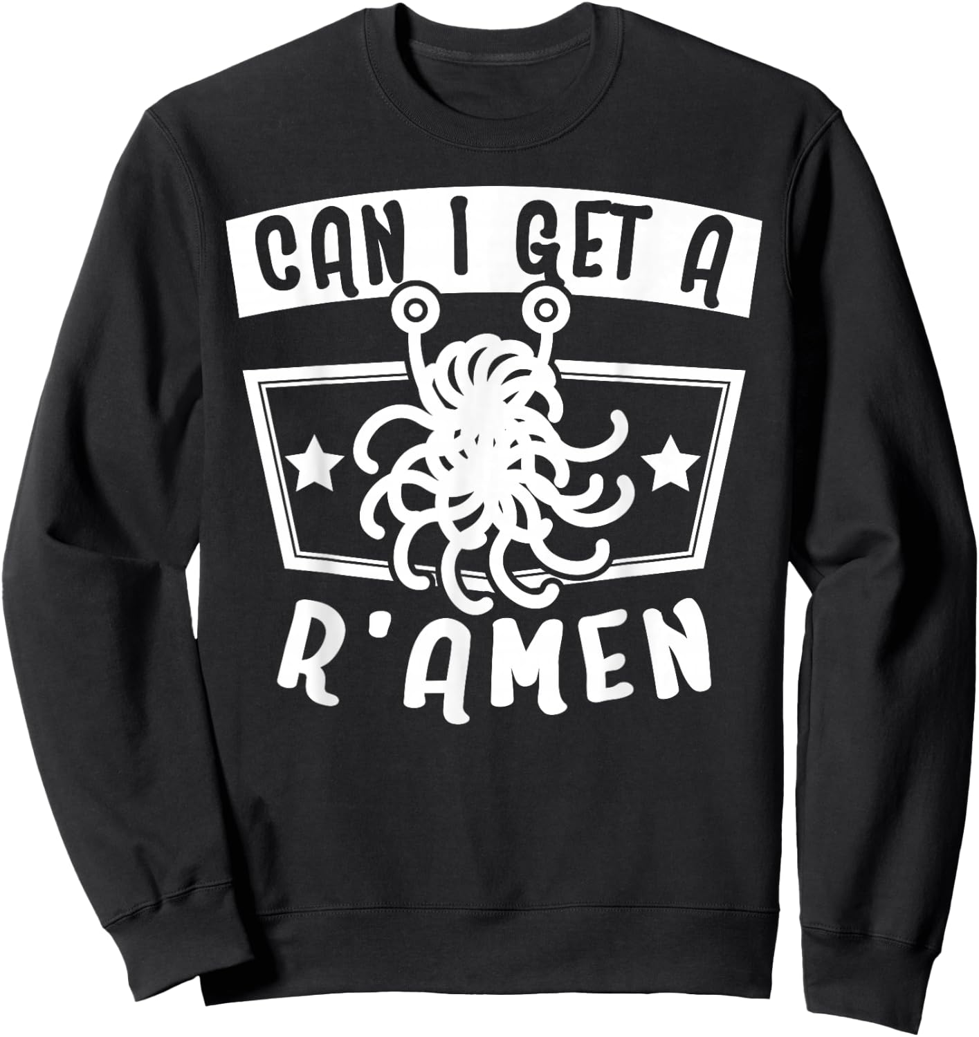 Flying Spaghetti Monster FSM Atheist Shirt Sweatshirt - Sweatshirt | Black