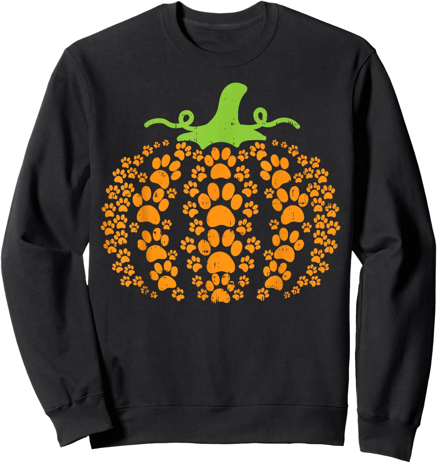 Paws Pumpkin Funny Halloween Costume Dog Cat Pet Owner Sweatshirt - Sweatshirt | Black