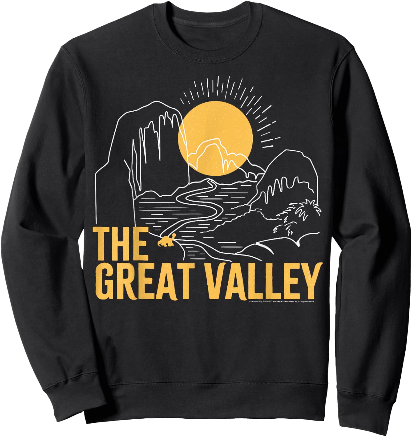 Land Before Time Sunrise Over The Great Valley Sweatshirt - Sweatshirt | Black