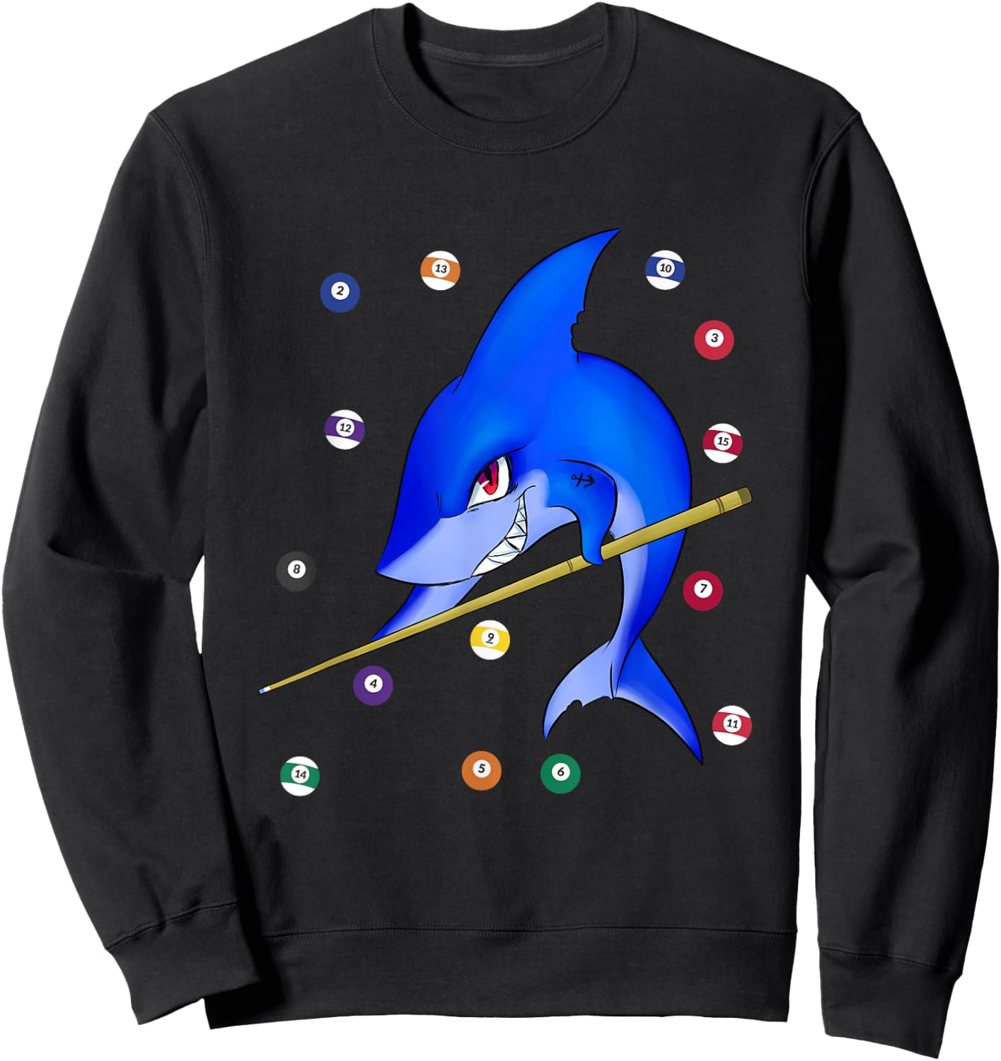 Funny Billiards pool shark male Sweatshirt - Sweatshirt | Black
