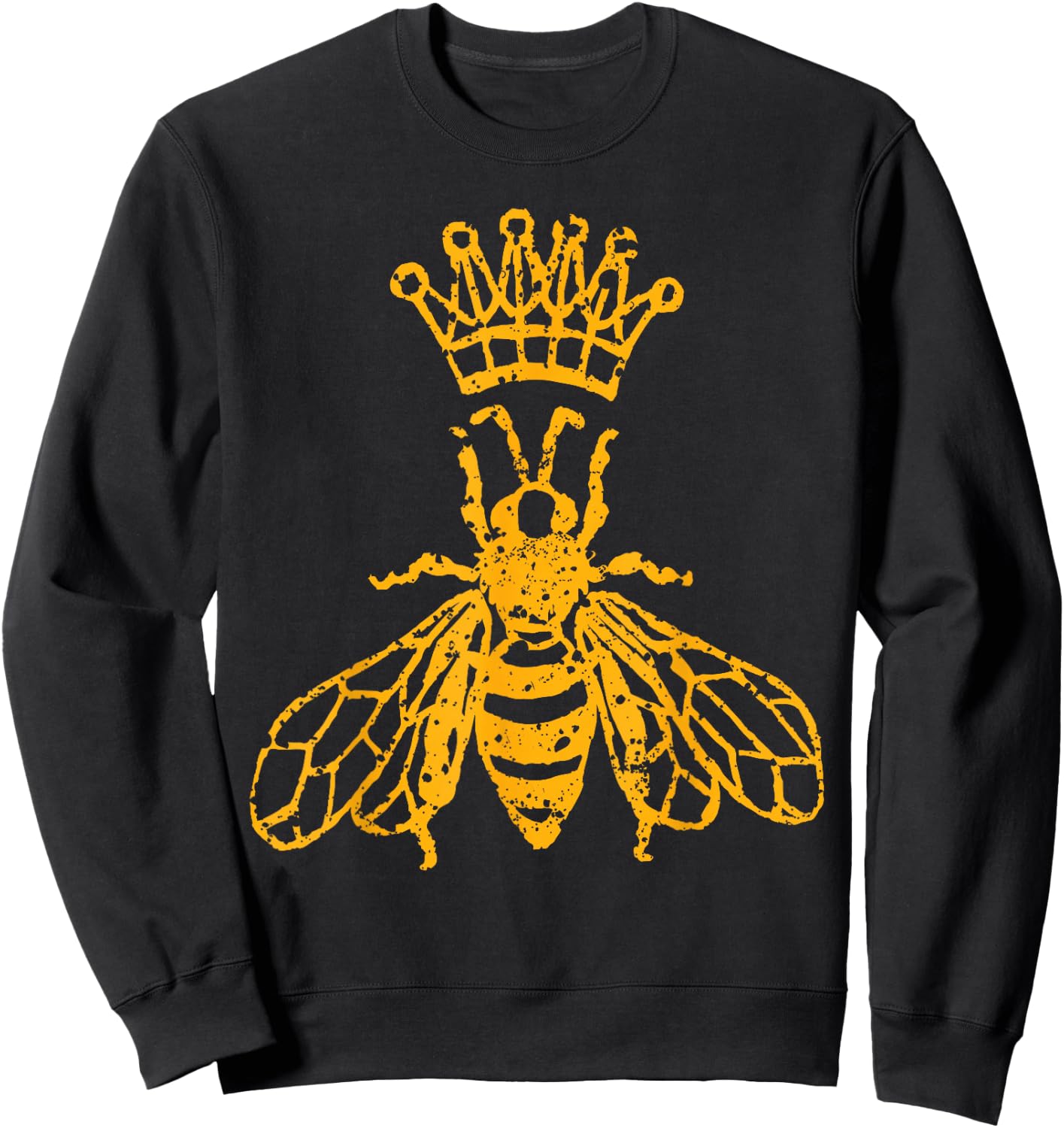 Queen Bee Beekeeping Honey Keeper Apparel Gift Sweatshirt - Sweatshirt | Black