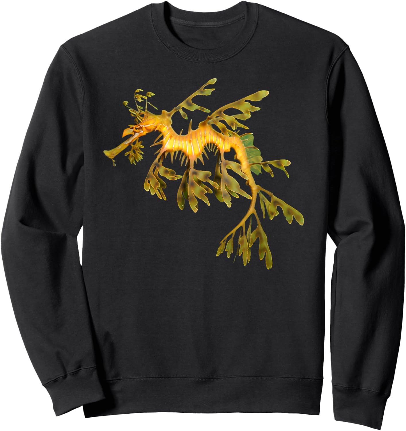 Leafy Seadragon Marine Animal Ocean Lover Sweatshirt - Sweatshirt | Black