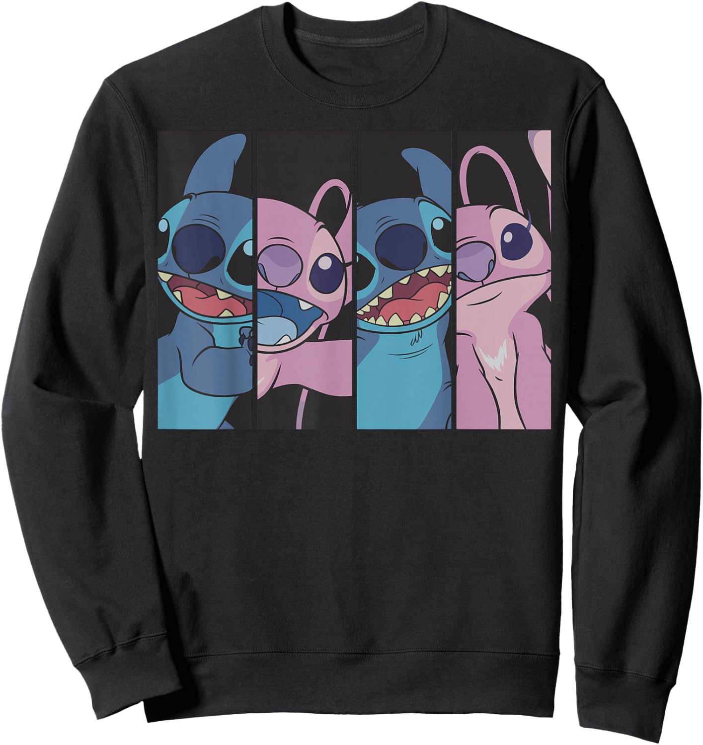 Lilo & Stitch - Boxed Faces Sweatshirt - Sweatshirt | Black