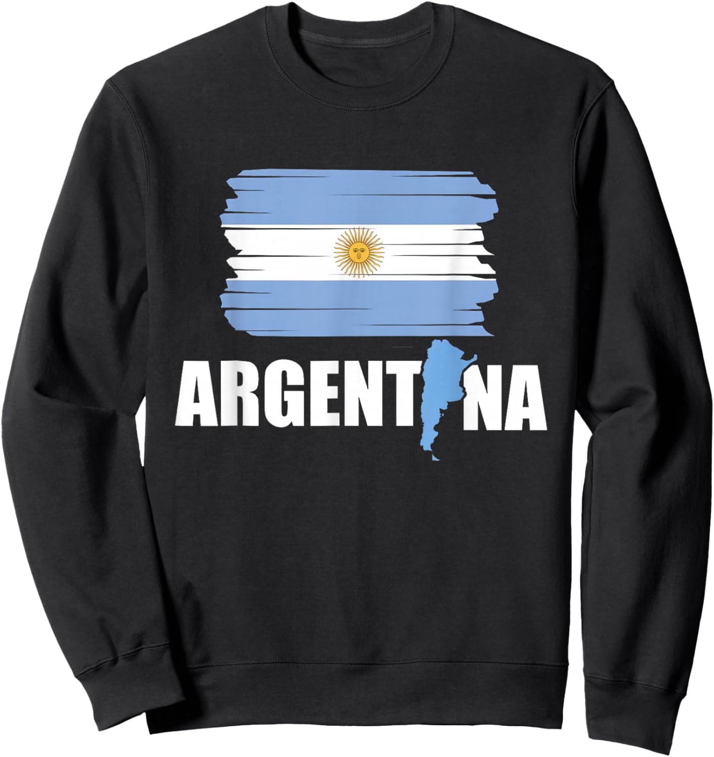 Argentina Flag, Argentina , Argentina Shirt Sweatshirt - Sweatshirt | Black