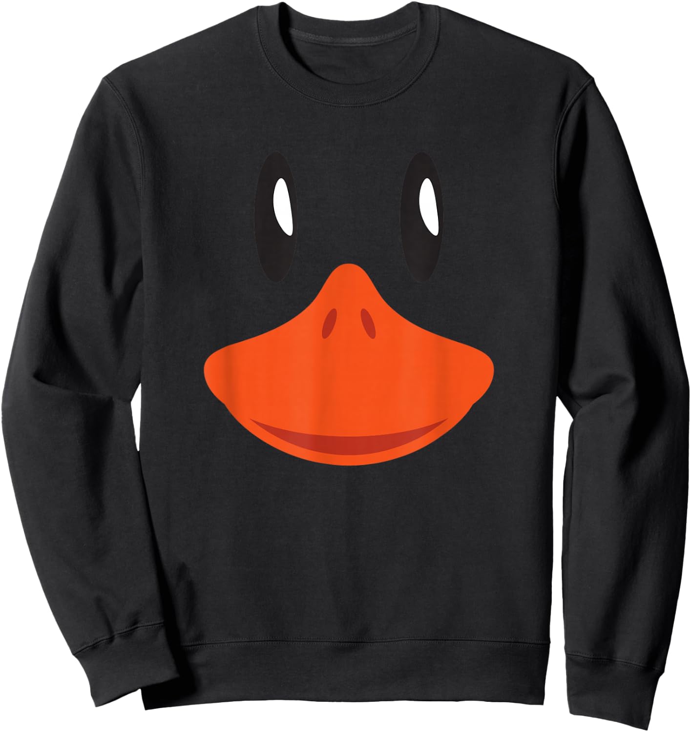 Cute Duck Face Awesome Halloween Costume Gift Shirt Sweatshirt - Sweatshirt | Black