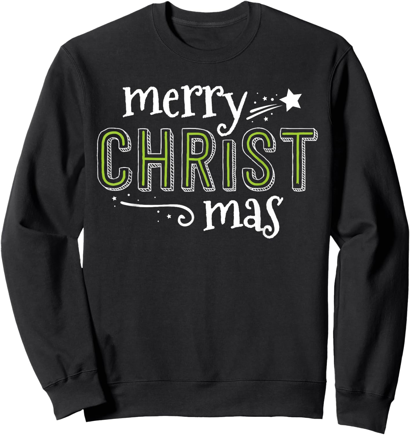 Merry Christ Mas Christian Jesus South Women's Christmas Sweatshirt - Sweatshirt | Black