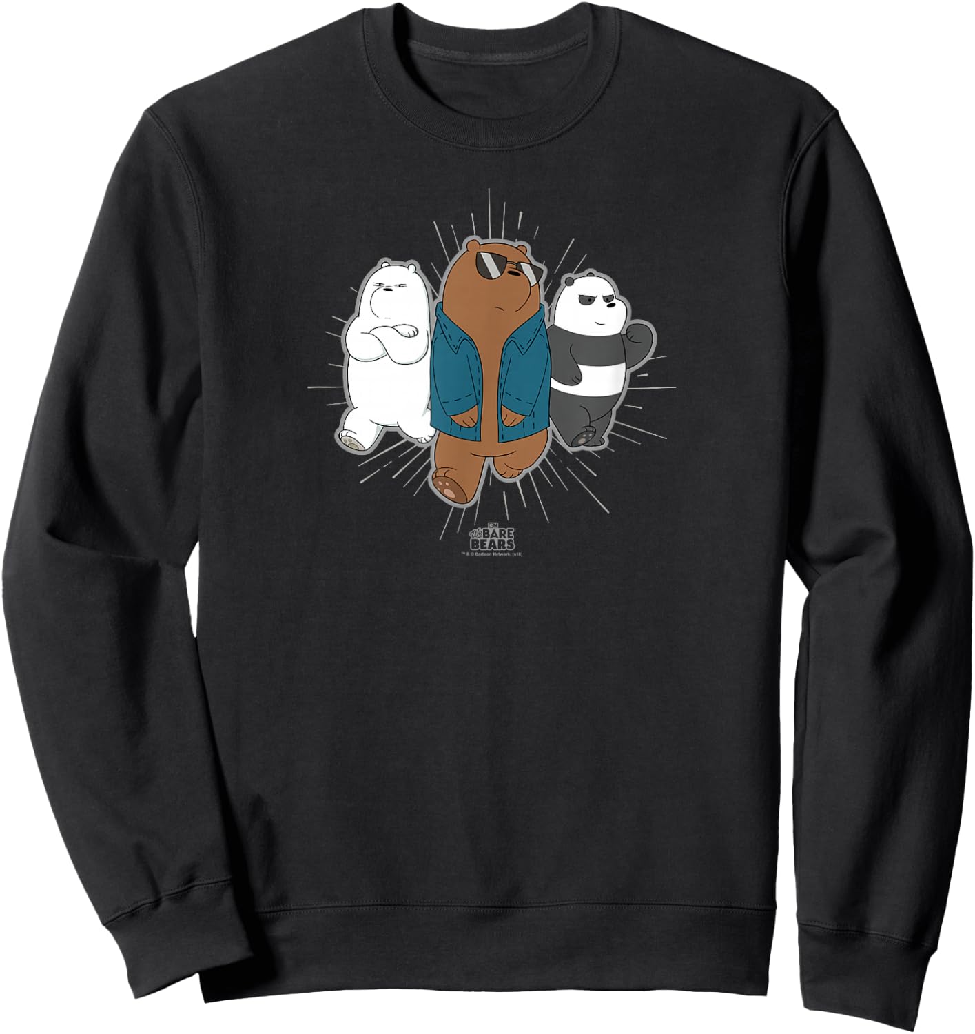 We Bare Bears Jacket Sweatshirt - Sweatshirt | Black