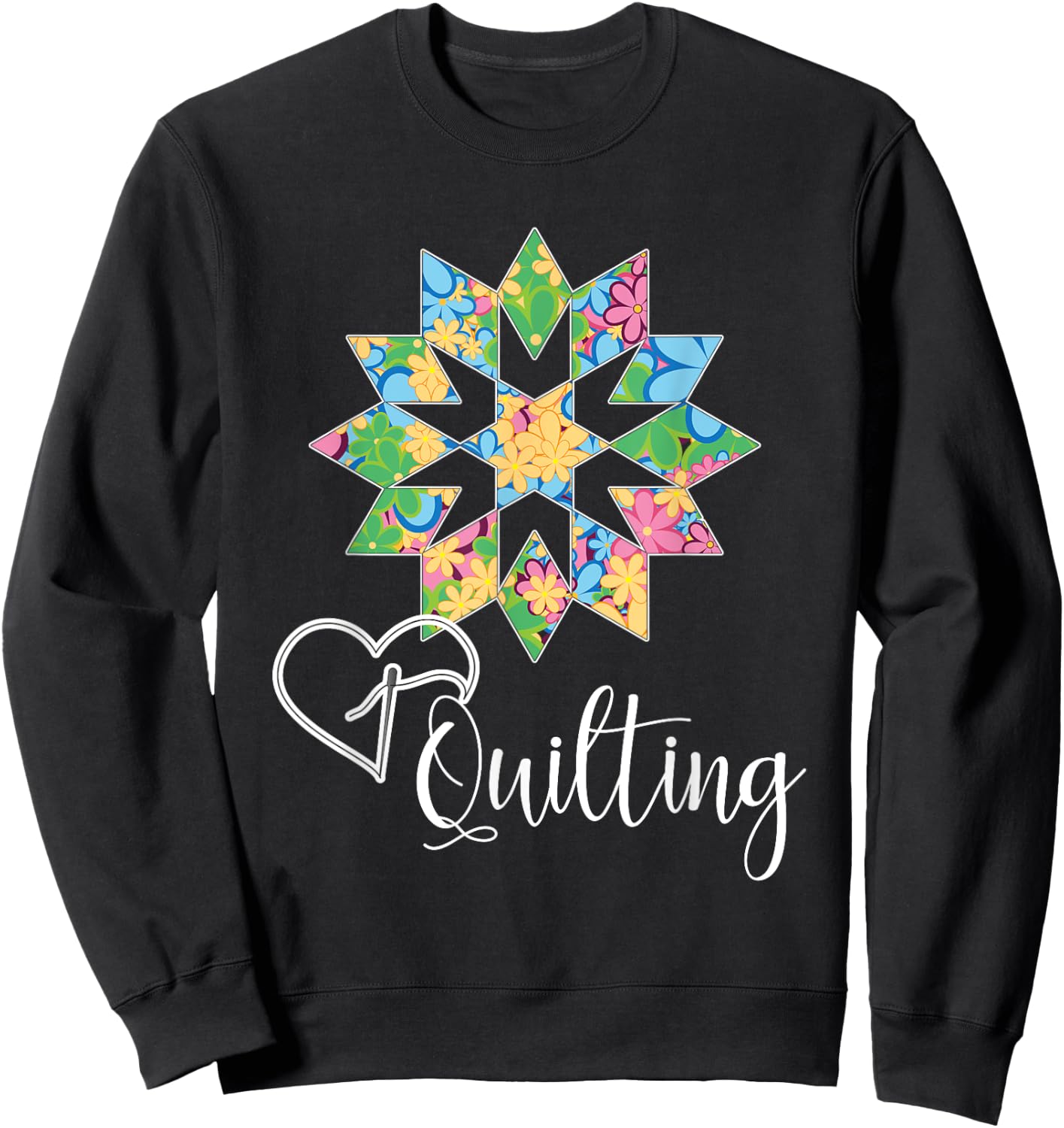 Love Sewing Quilting, Hobby Crafter Gift Shirt, 3Dk Sweatshirt - Sweatshirt | Black