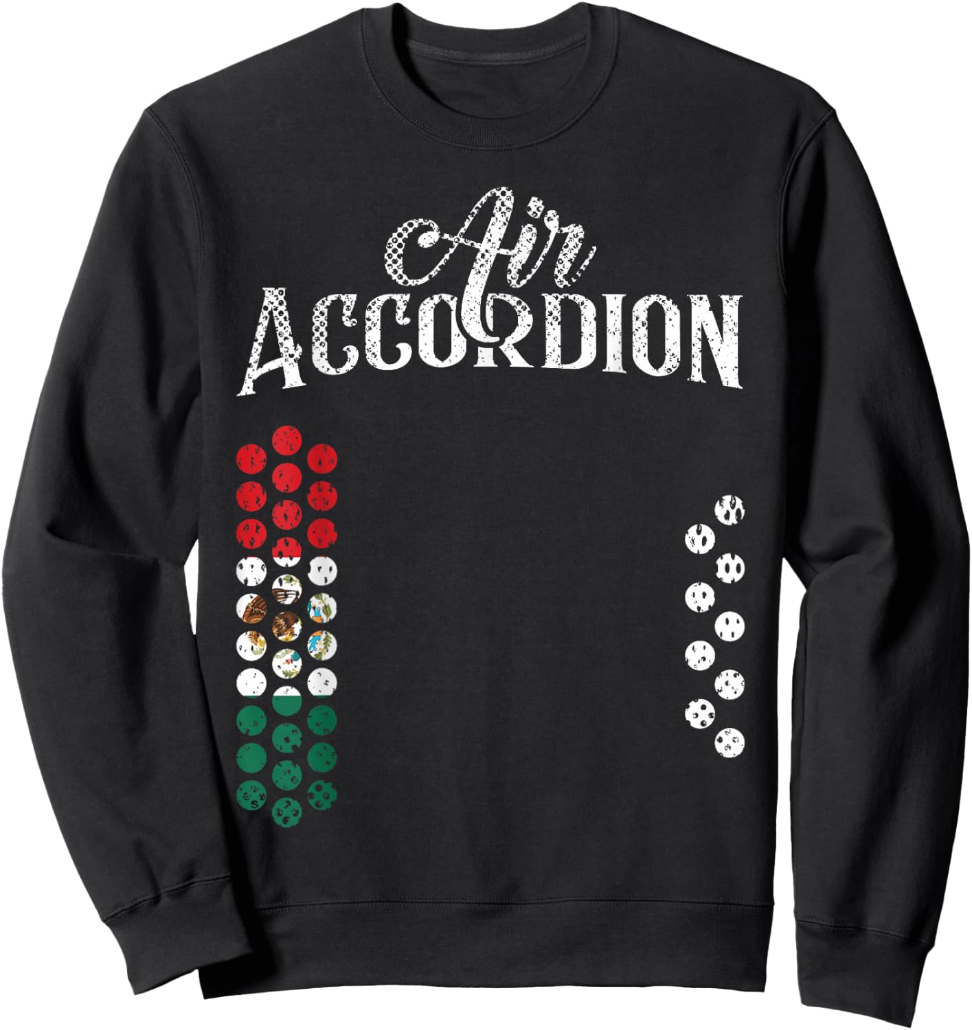 Mexican Flag Air Accordion Flag Of Mexico T Shirt Fiesta Sweatshirt - Sweatshirt | Black