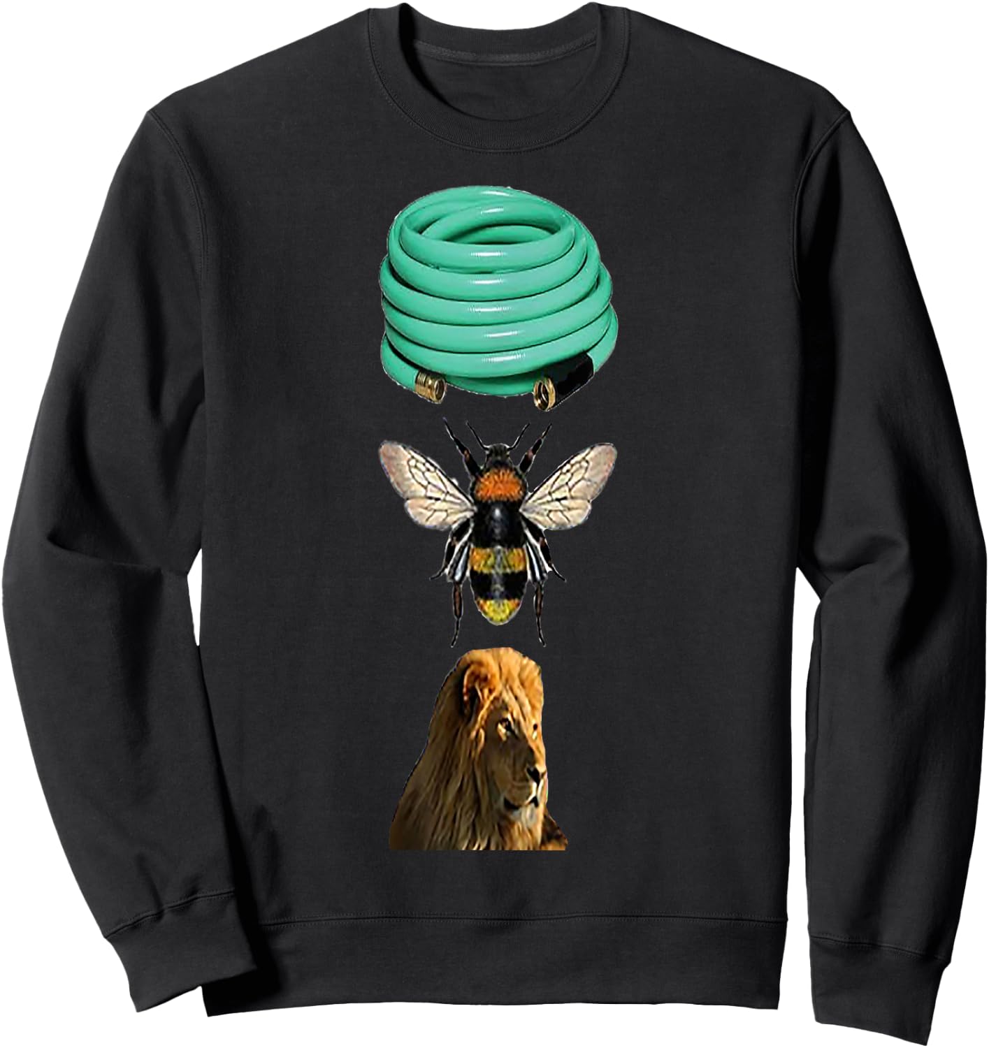 Hoes Bee Lion Shirt Sweatshirt - Sweatshirt | Black