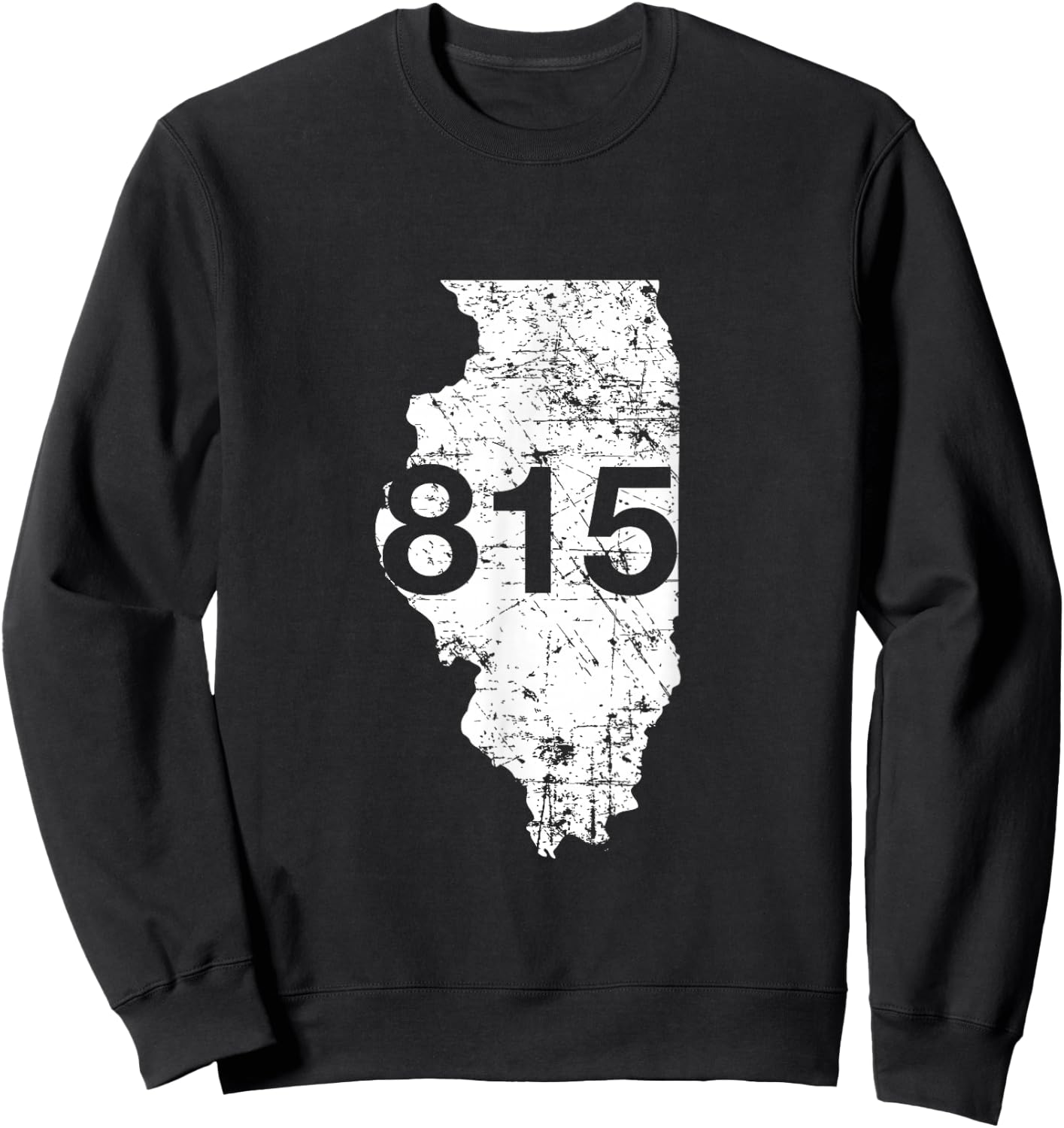 Rockford Joliet Area Code 815 Shirt, Illinois Souvenir Gift Sweatshirt - Sweatshirt | Black