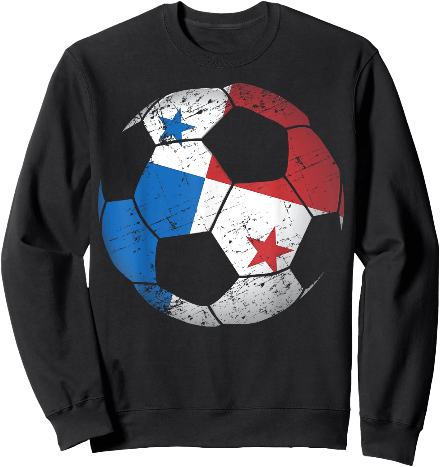 Panama Soccer Ball Flag - Panama Football Soccer Sweatshirt - Sweatshirt | Black
