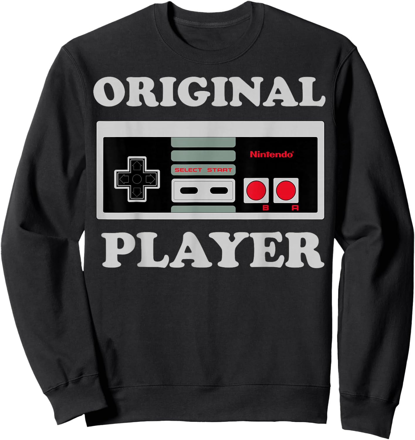 Nintendo NES Controller Original Player Graphic Sweatshirt - Sweatshirt | Black