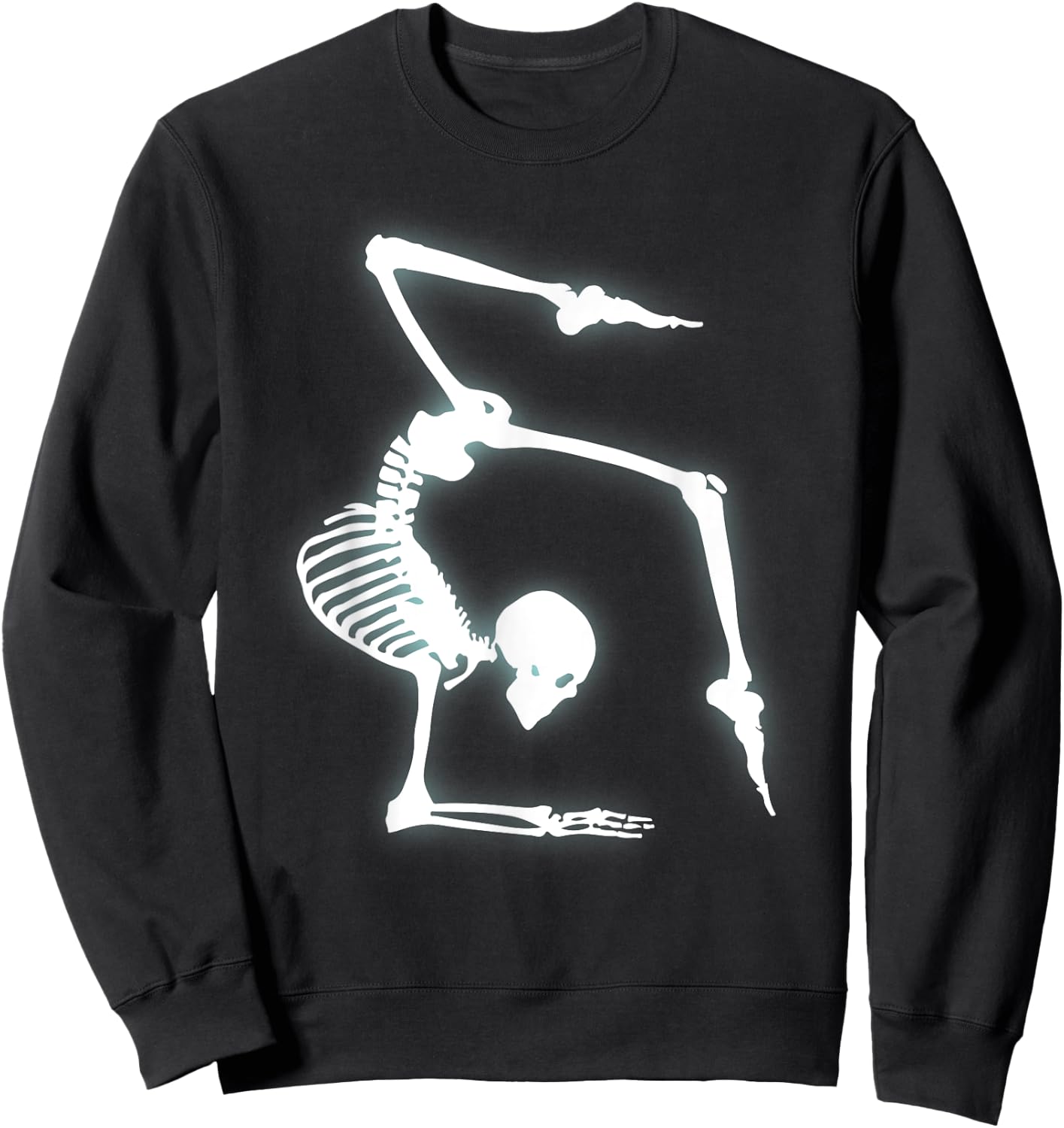 Gymnastics Shirts Funny Skeleton Costume For Halloween Sweatshirt - Sweatshirt | Black