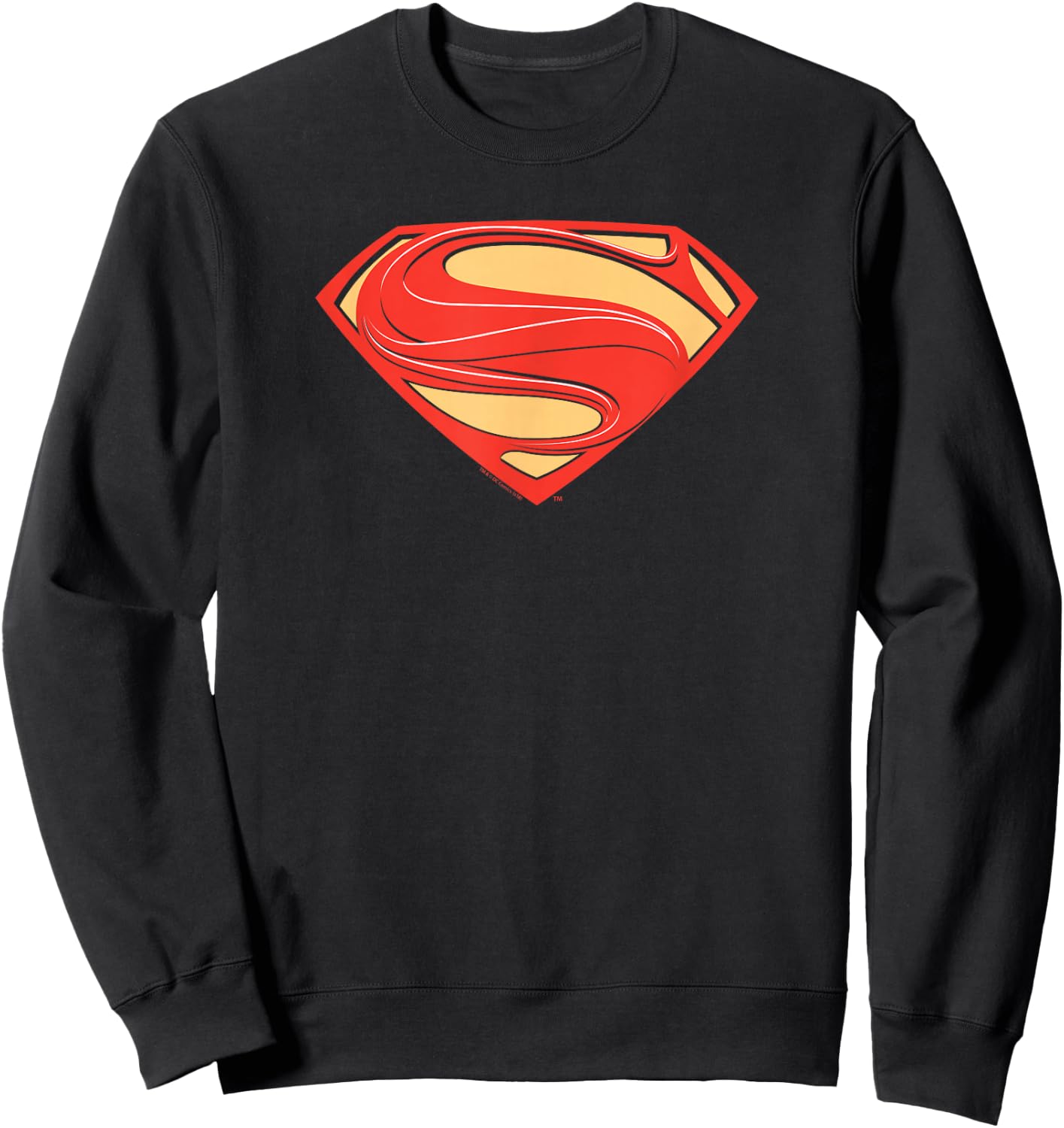 Superman Man of Steel New Solid Shield Sweatshirt - Sweatshirt | Black