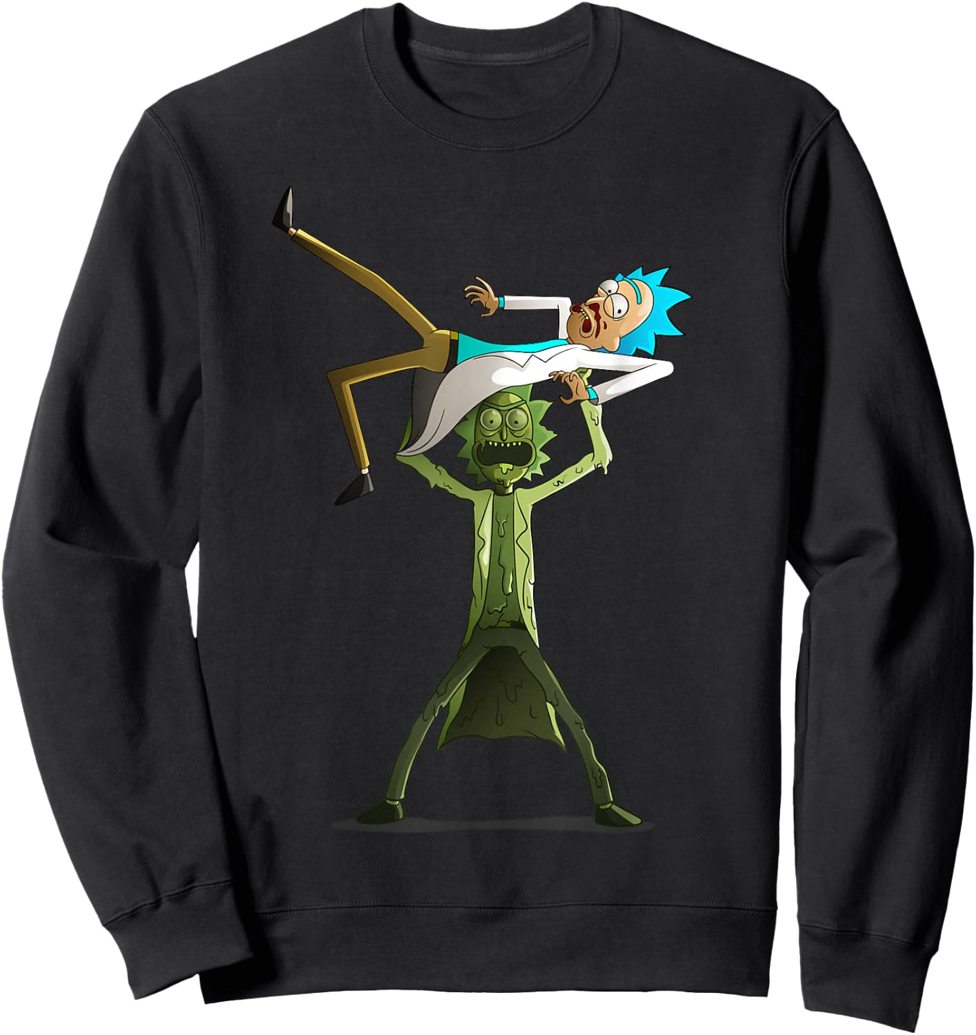 Rick and Morty Shirt Funny Toxic Rick vs Rick Sweatshirt - Sweatshirt | Black
