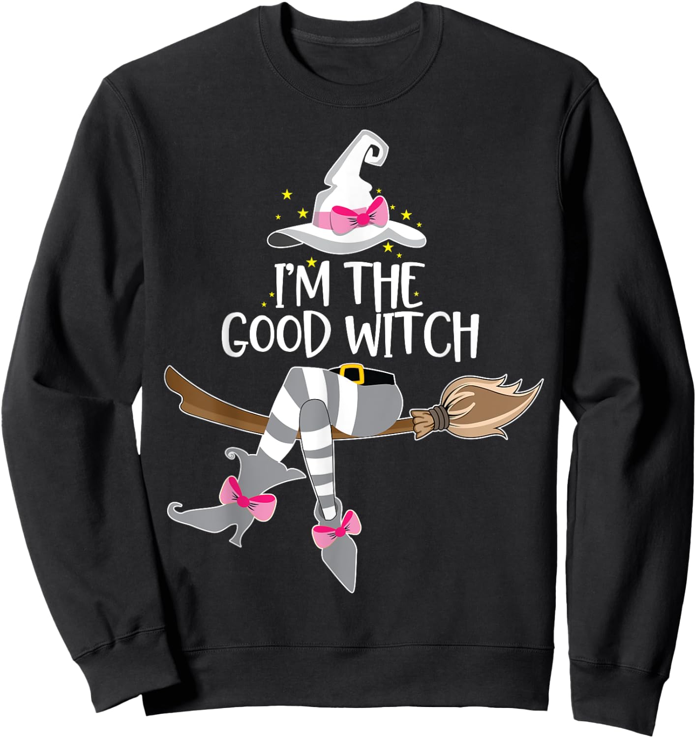 Im the Good Witch Halloween Matching Group Costume Sweatshirt - Sweatshirt | Black