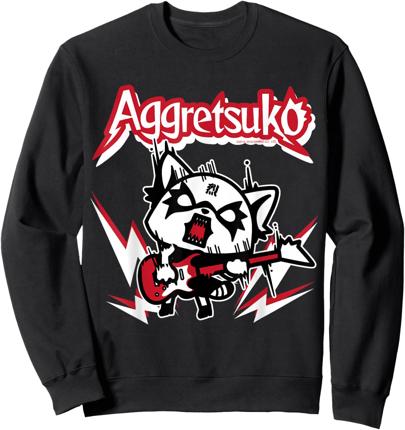 Aggretsuko Rocker Rage Shirt Sweatshirt - Sweatshirt | Black