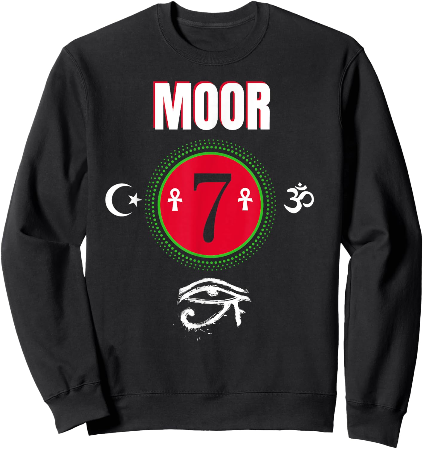 Moor - Moorish American God Body Of Melanin Sweatshirt - Sweatshirt | Black