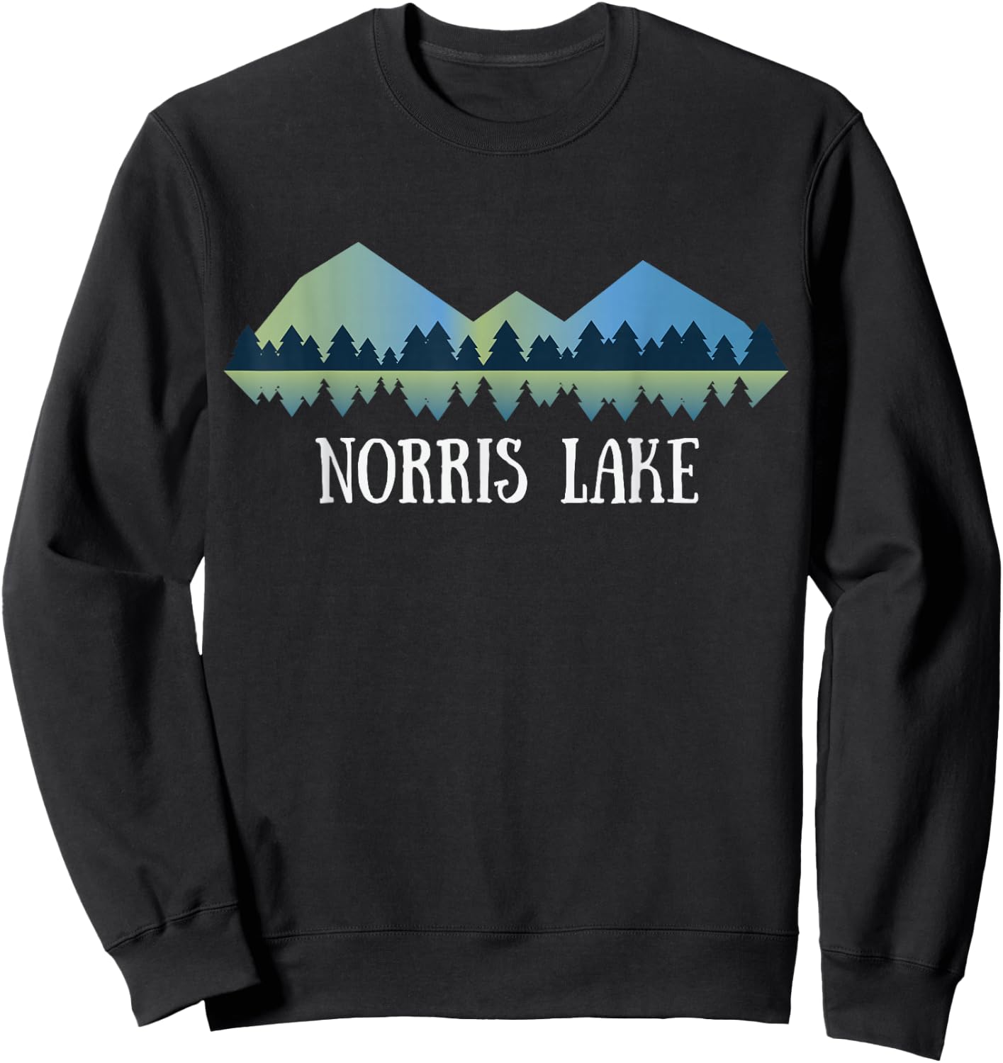 Tennessee Lake Shirt | Norris Lake TN Sweatshirt - Sweatshirt | Black
