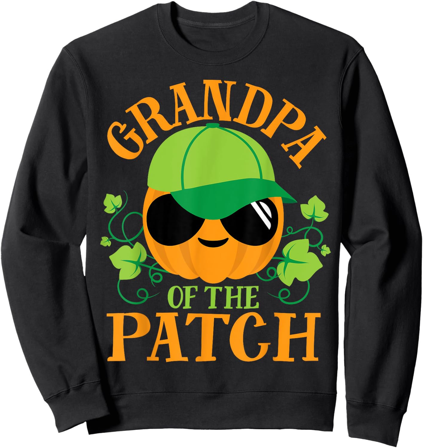 Grandpa Pumpkin of the Patch Matching Family Set Halloween Sweatshirt - Sweatshirt | Black
