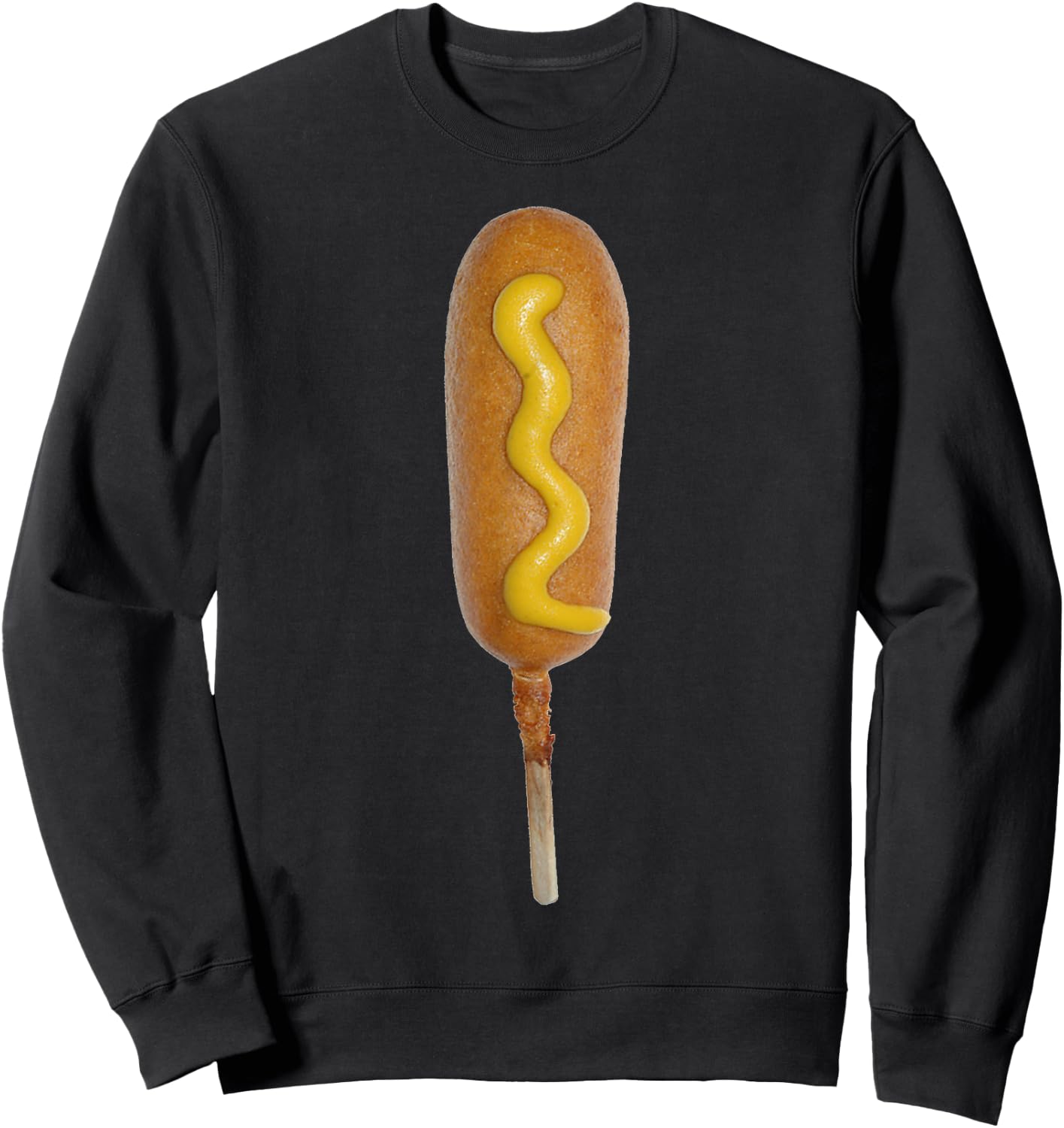 Corn Dog T Shirt -- Corn Dog Carnival Food Shirt Women Sweatshirt - Sweatshirt | Black
